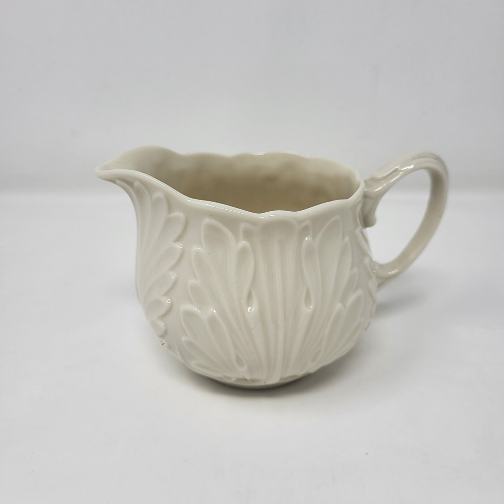 Lenox Cottage Collection creamer ivory embossed acanthus Leaf No Trim